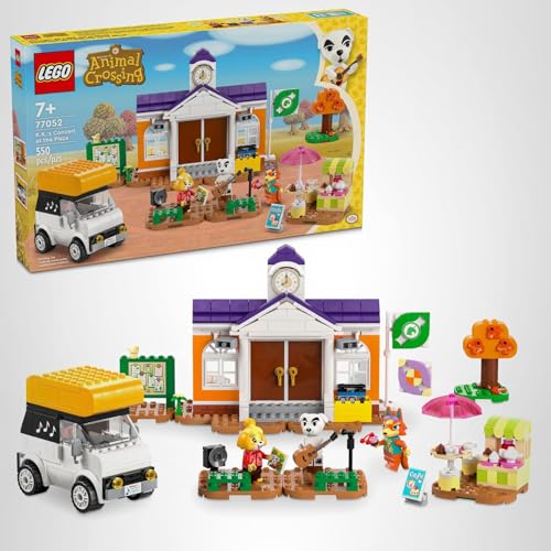 LEGO Animal Crossing K.K.'s Concert in the Plaza (77052) – 550-Piece Building Toy for Kids 7+