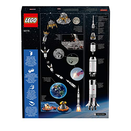 LEGO 92176 NASA Apollo Saturn V Space Rocket Model — Display-Ready 1m Tall 5-Module Replica
