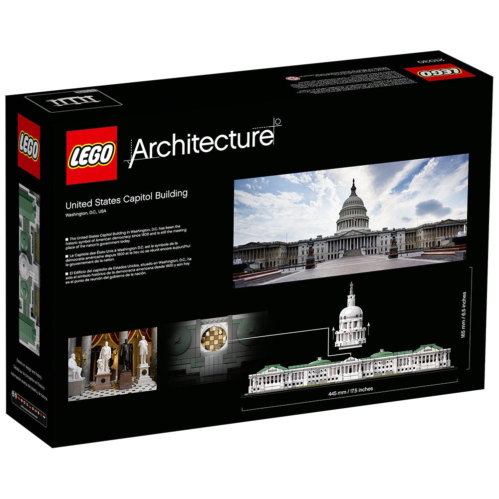 LEGO Architecture 21030 United States Capitol Building Kit – 1,032 Pieces