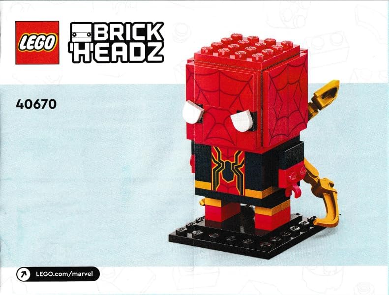 LEGO Brick Headz Iron Spider-Man 40670-91 PZ – Collectible Buildable Figure
