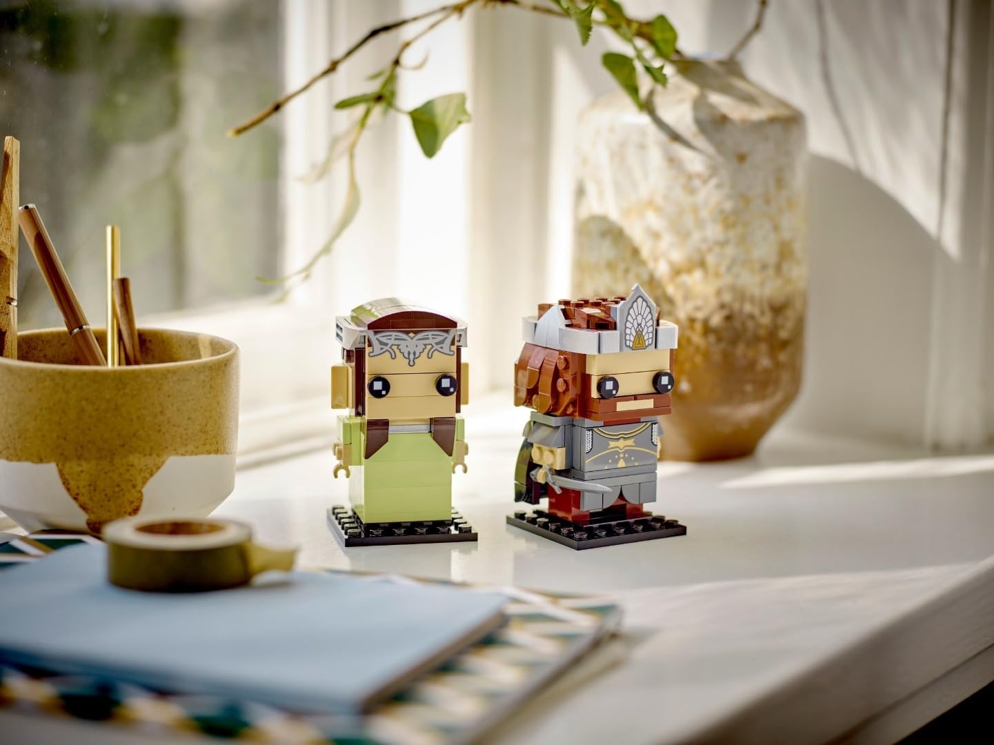 LEGO BrickHeadz Aragorn & Arwen (40632) The Lord of the Rings – Collectible Figures