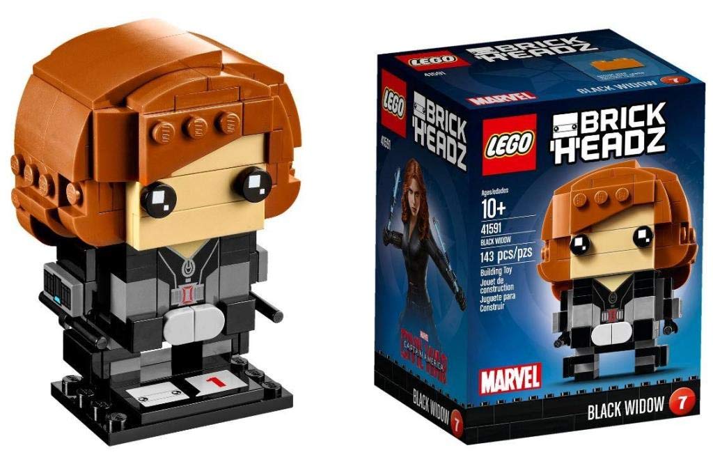 LEGO BrickHeadz Black Widow 41591 Building Kit | Collectible Display Figure