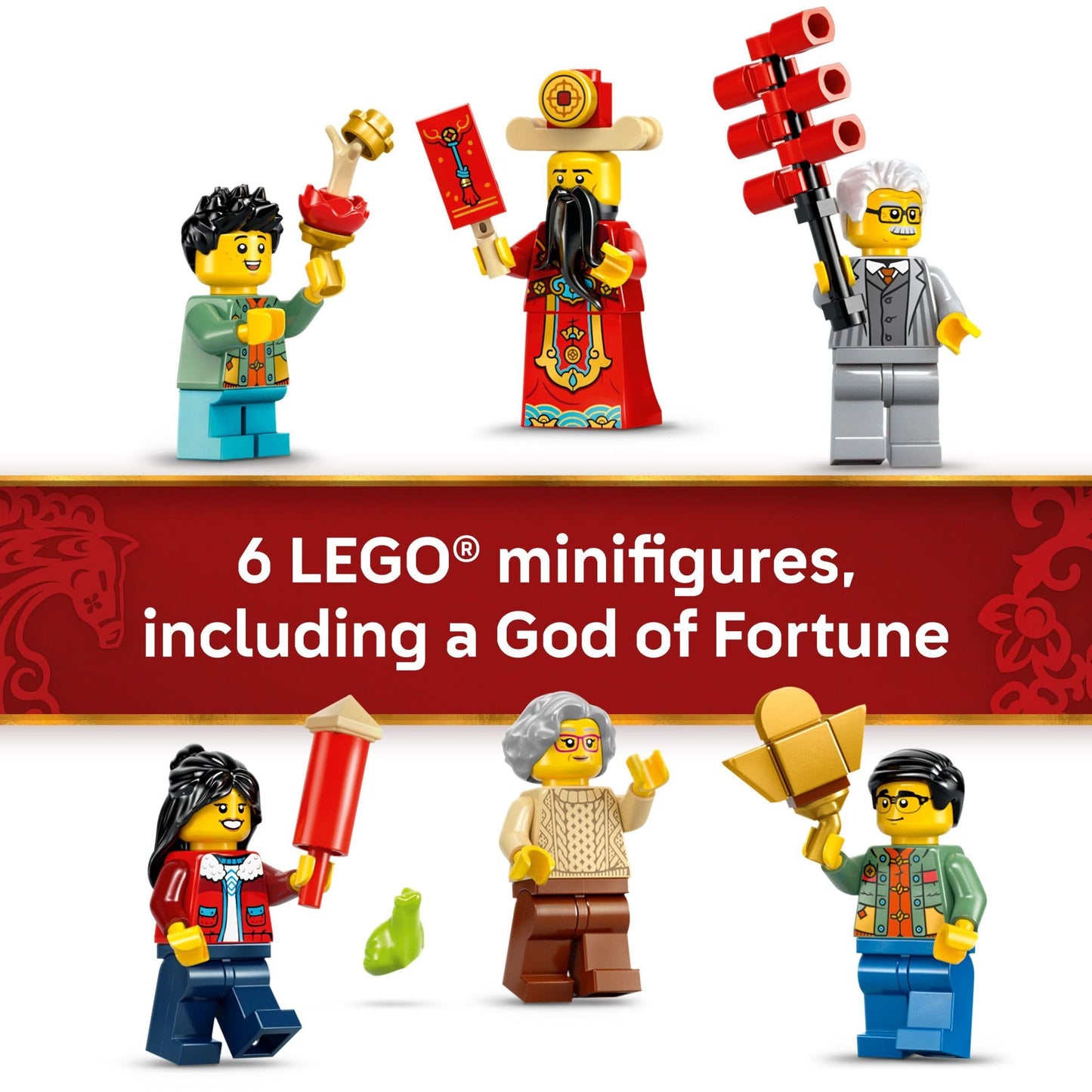 LEGO Fortune Firecracker 80118 – Interactive Wall Display & Chinese New Year Toy for Kids 9+