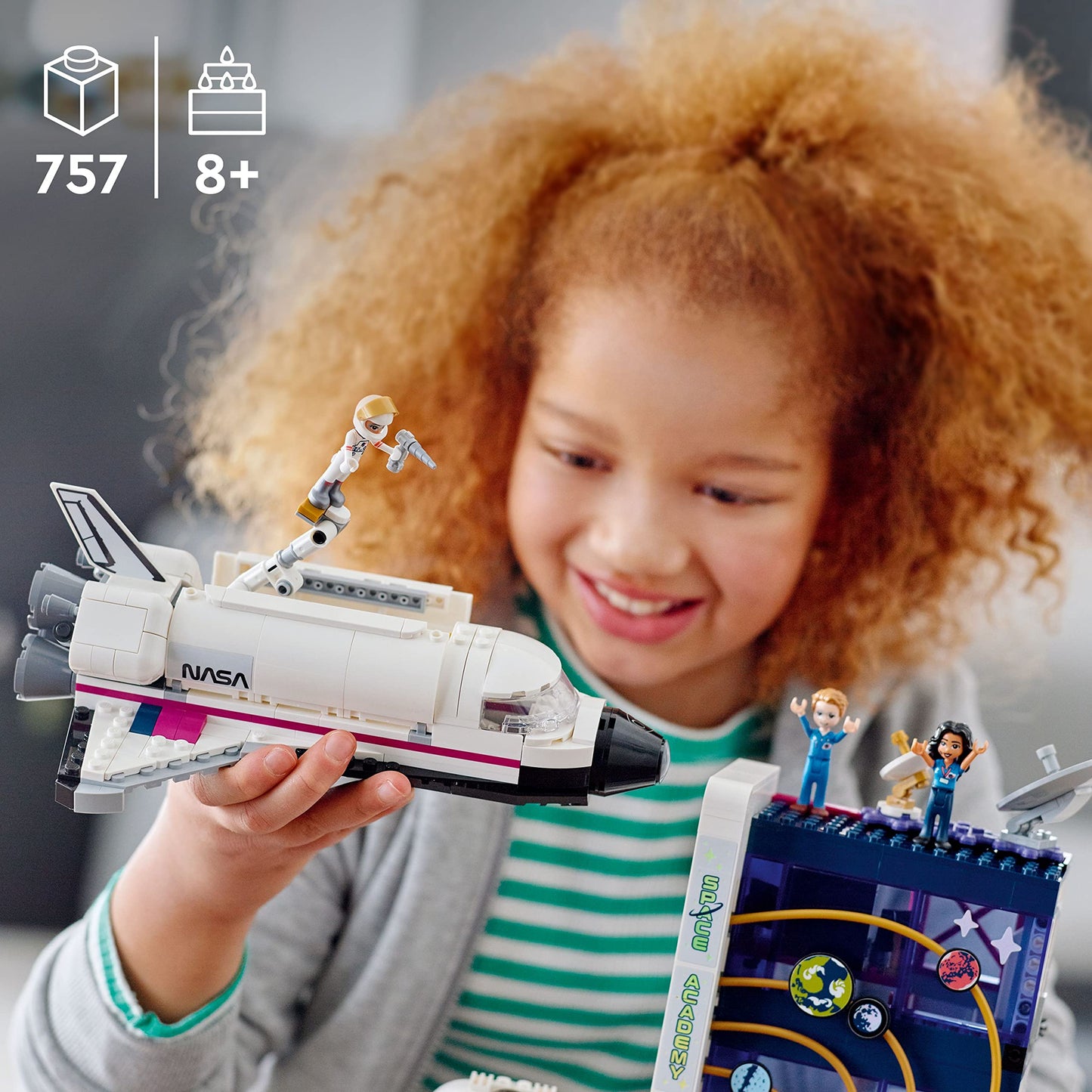 LEGO Friends Olivia’s Space Academy Shuttle Rocket 41713 – Space Toy for Kids 8+