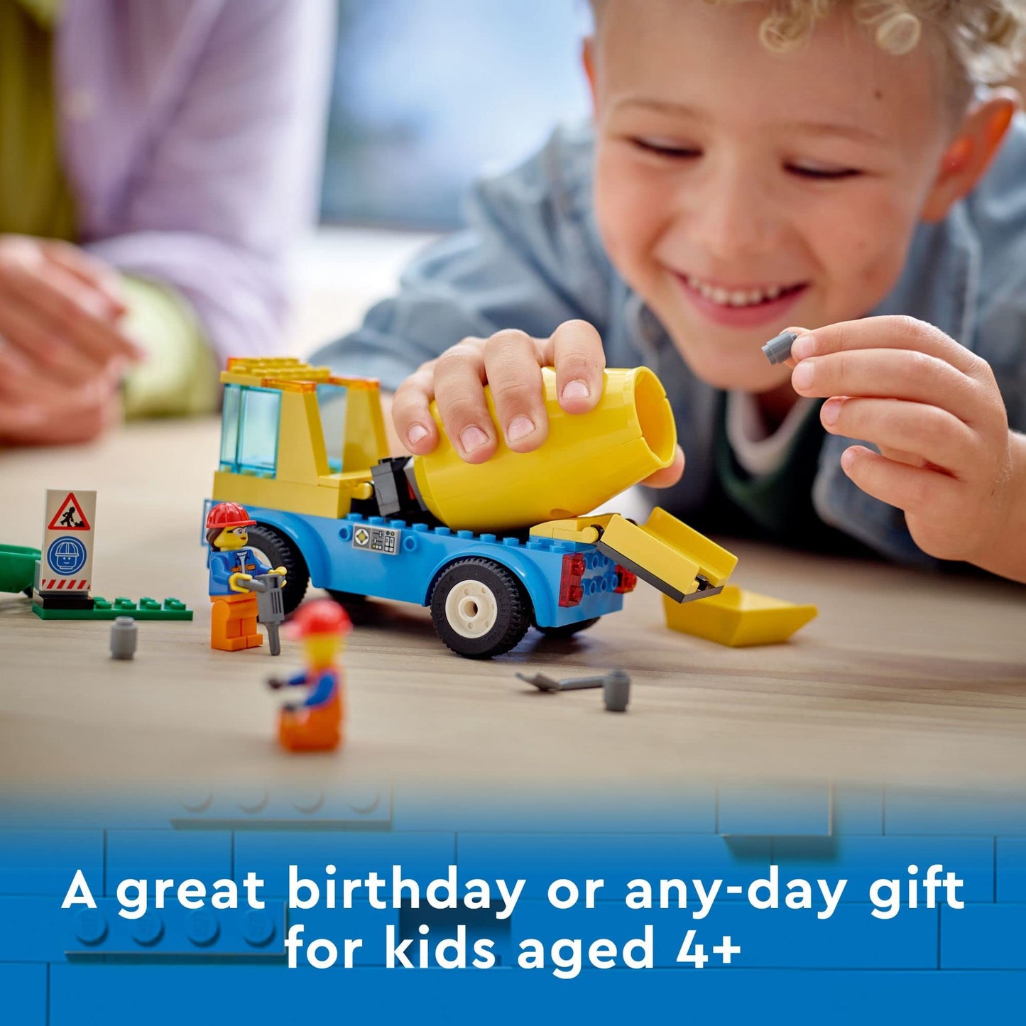 LEGO City Cement Mixer Truck 60325 – 85-Piece Building Toy for Preschool Kids 4+