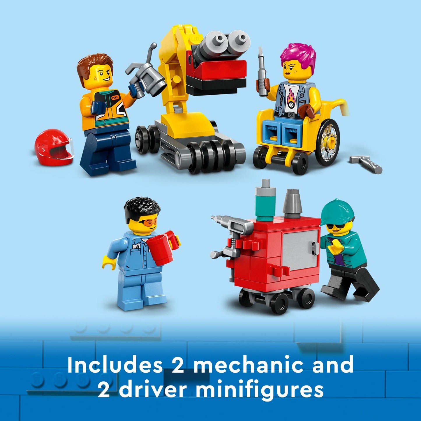 LEGO City Custom Car Garage 60389 – Build, Modify & Race with 507 Pieces