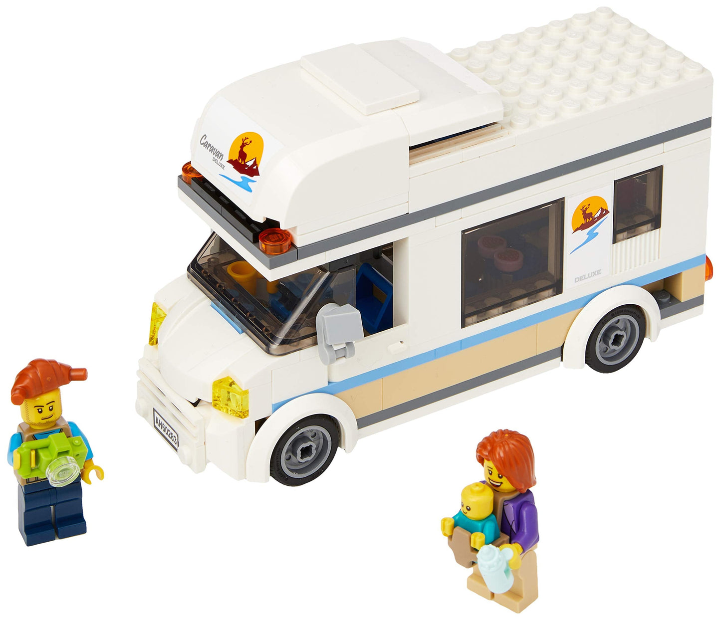 LEGO City Holiday Camper Van 60283 – 190-Piece Family Adventure Playset for Kids 5+