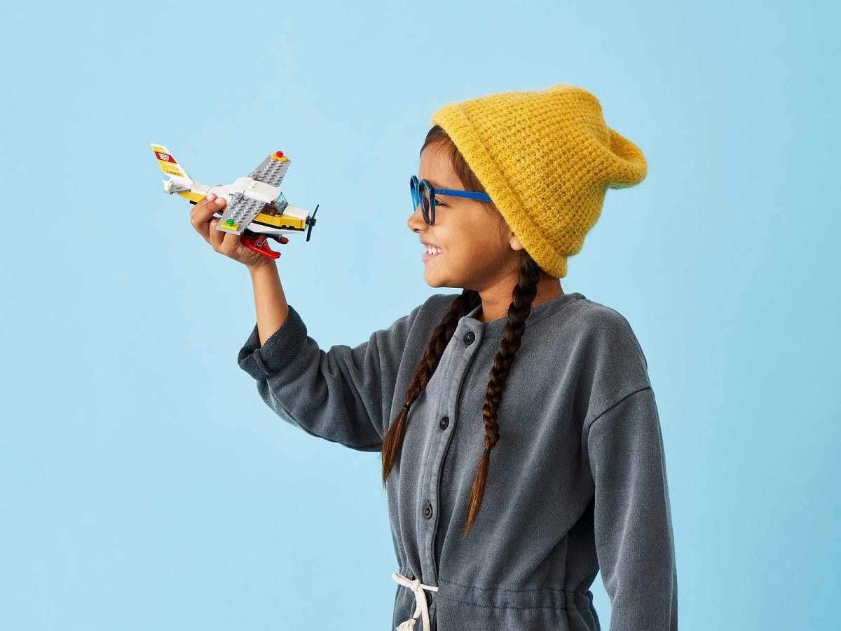 LEGO City Mail Plane 60250 – 74-Piece Ski Plane Toy for Open-Ended Play