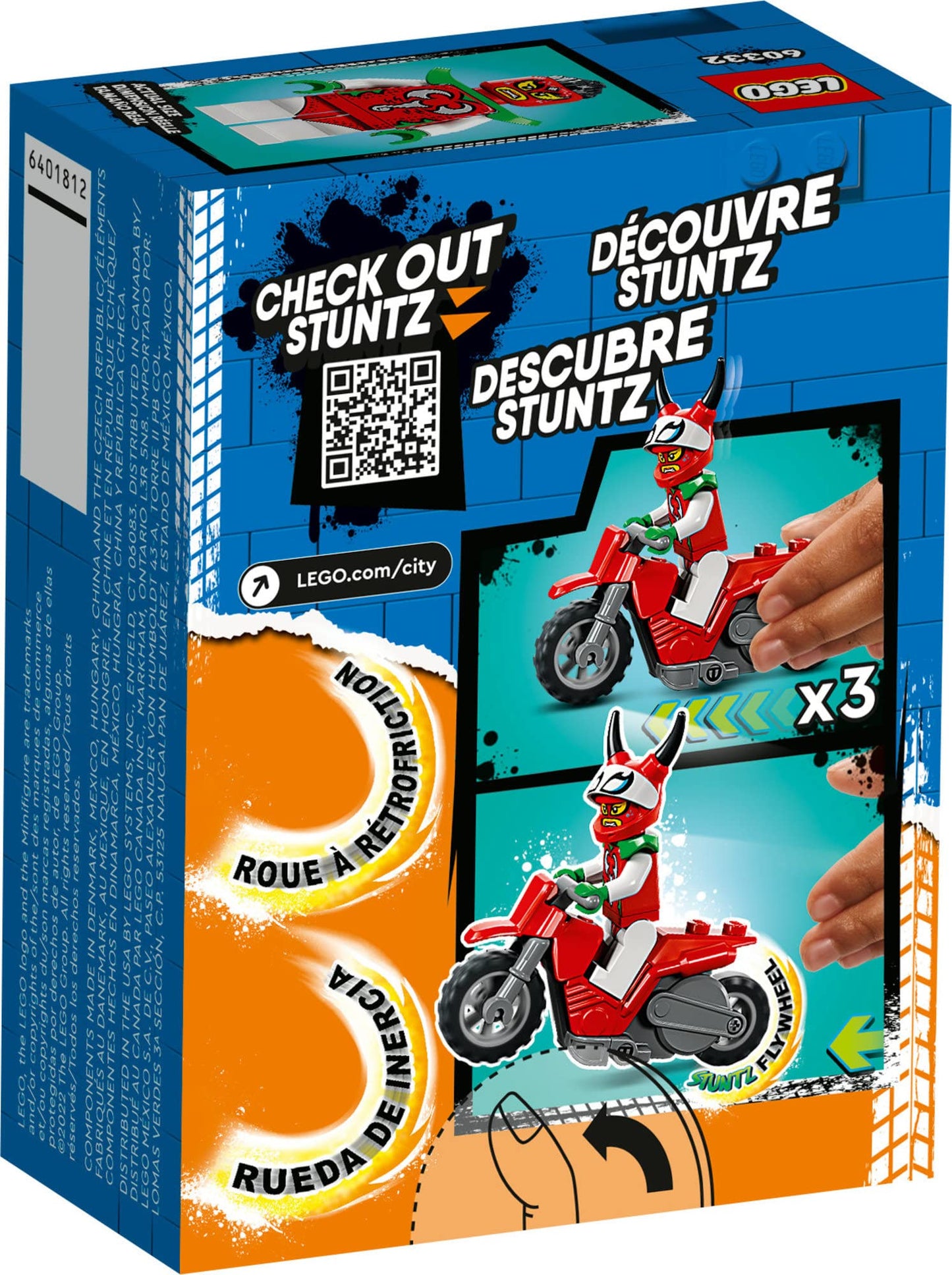 LEGO City Stuntz Reckless Scorpion Stunt Bike 60332 – Flywheel Motorcycle