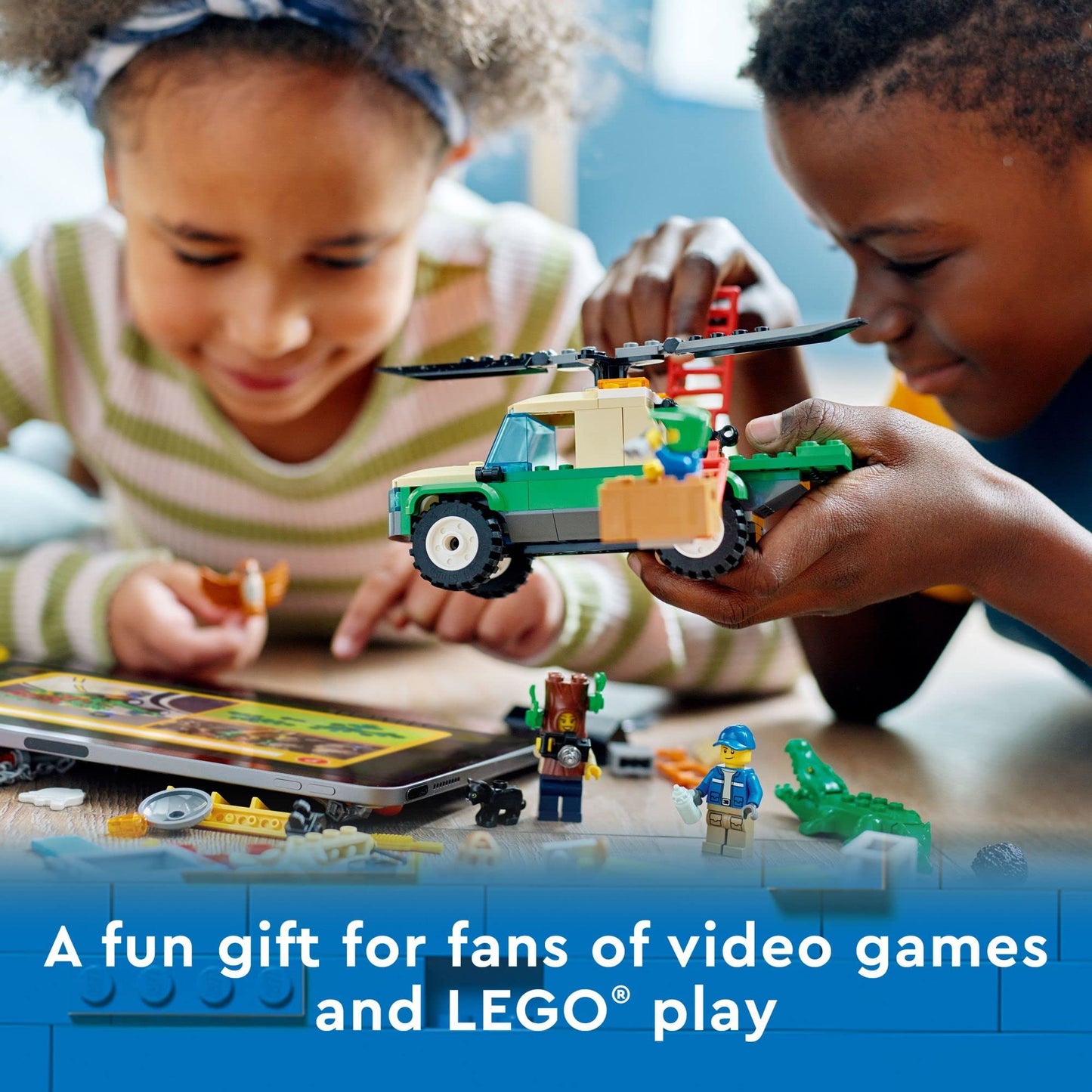 LEGO City Wild Animal Rescue Missions 60353 – Interactive Building Toy for Kids 6+ (246 Pieces)