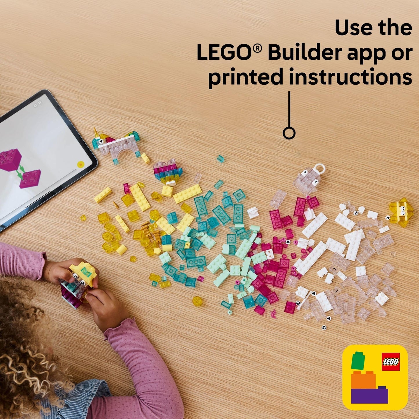 LEGO Classic Magical Transparent Box (11040) – Colorful Preschool Building Toy for Ages 5+