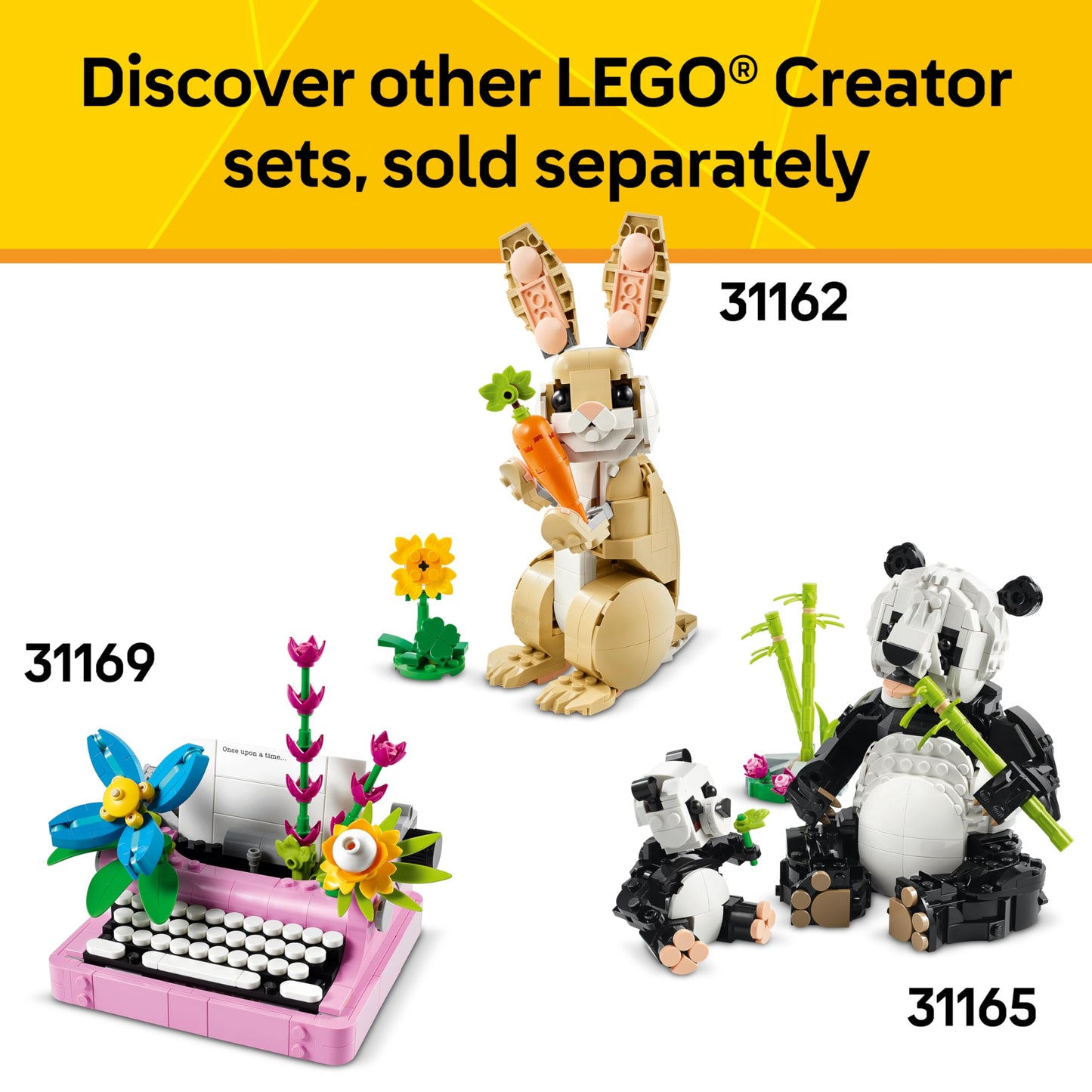 LEGO Creator 3 in 1 Playful Cat Toy 31163 – Build Cat, Dog, or Pigeon (Ages 8+)