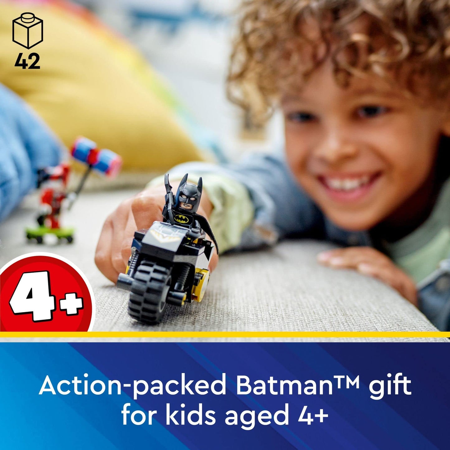 LEGO DC Batman Versus Harley Quinn 76220 – 4+ Action Figure Set with Batcycle and Skateboard