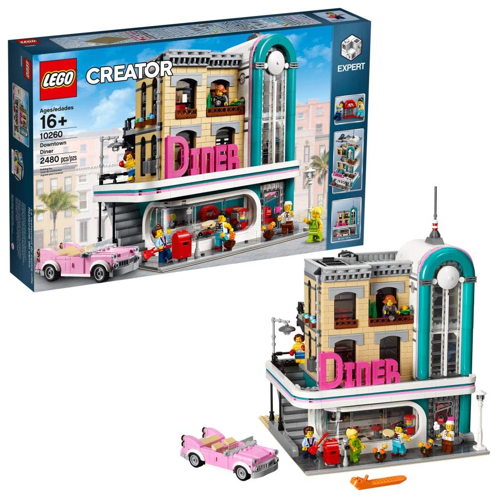 LEGO Creator Expert Downtown Diner 10260 Building Kit | 2,480-Piece Model