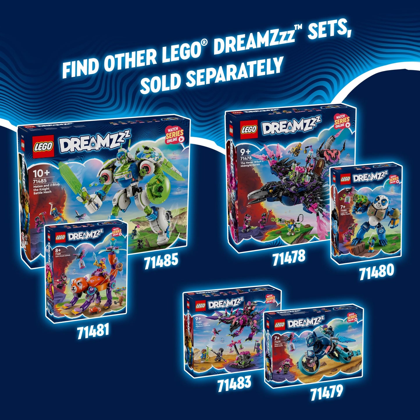 LEGO DREAMZzz The Never Witch's Midnight Raven (71478) – 1,203-Piece Building Set