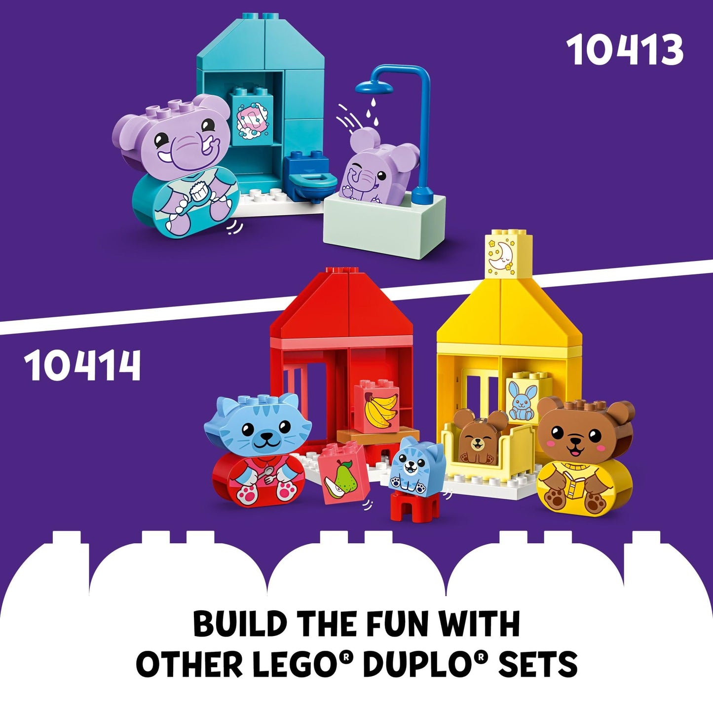 LEGO DUPLO My First Daily Routines: Eating & Bedtime (10414) – Social & Emotional Play for Toddlers
