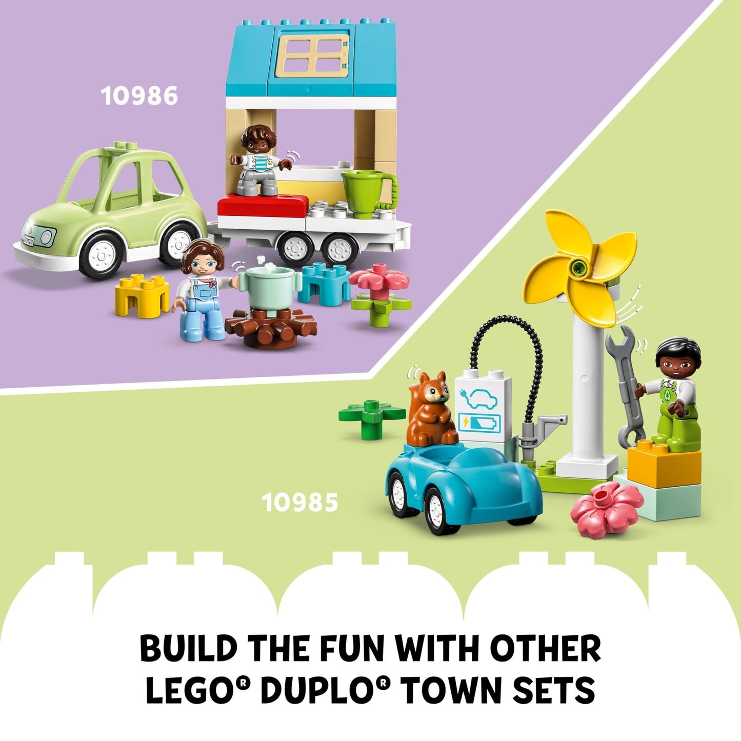 LEGO DUPLO Construction Site 10990 – Educational Toddler Building Set with Bulldozer, Crane, Cement Mixer