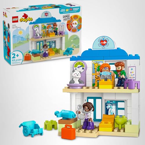 LEGO DUPLO Town First Time Visit with Doctor Office Building Playset 10449 – Ages 2+