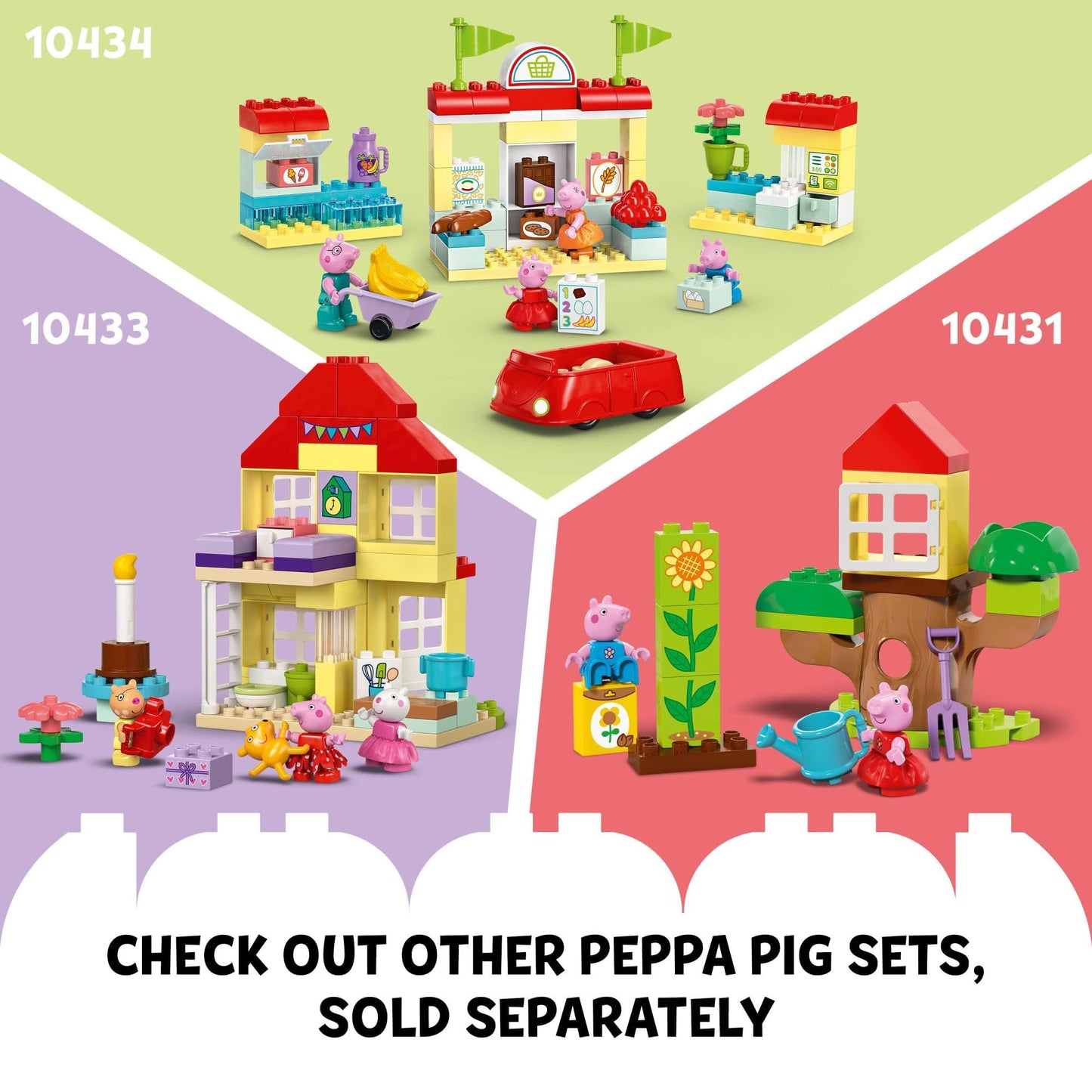 LEGO DUPLO Peppa Pig Boat Trip Bath Toy (10432) – Build, Float & Learn with Peppa & Grandpa Pig