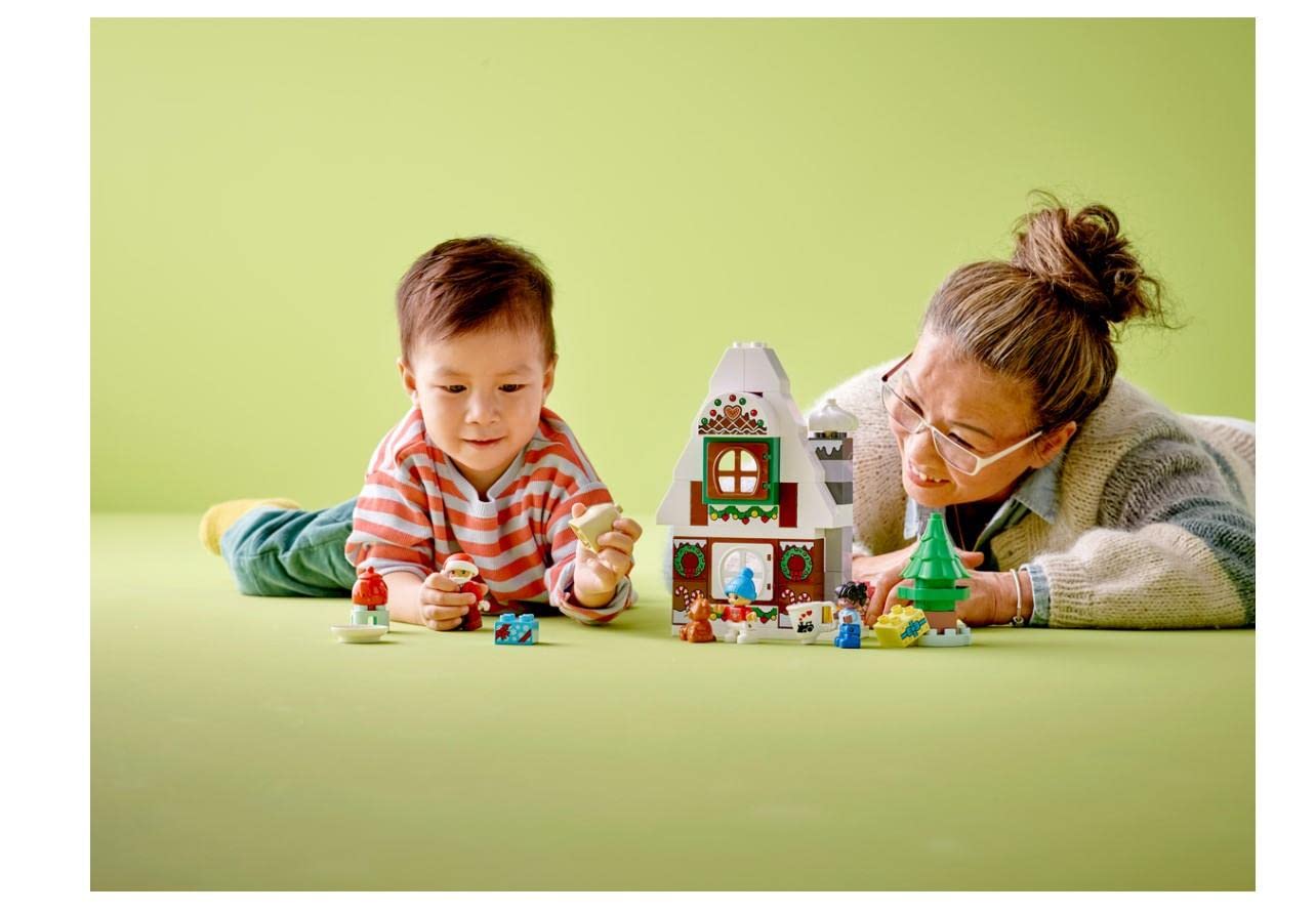 LEGO DUPLO Santa’s Gingerbread House 10976 – Christmas Toy for Ages 2+