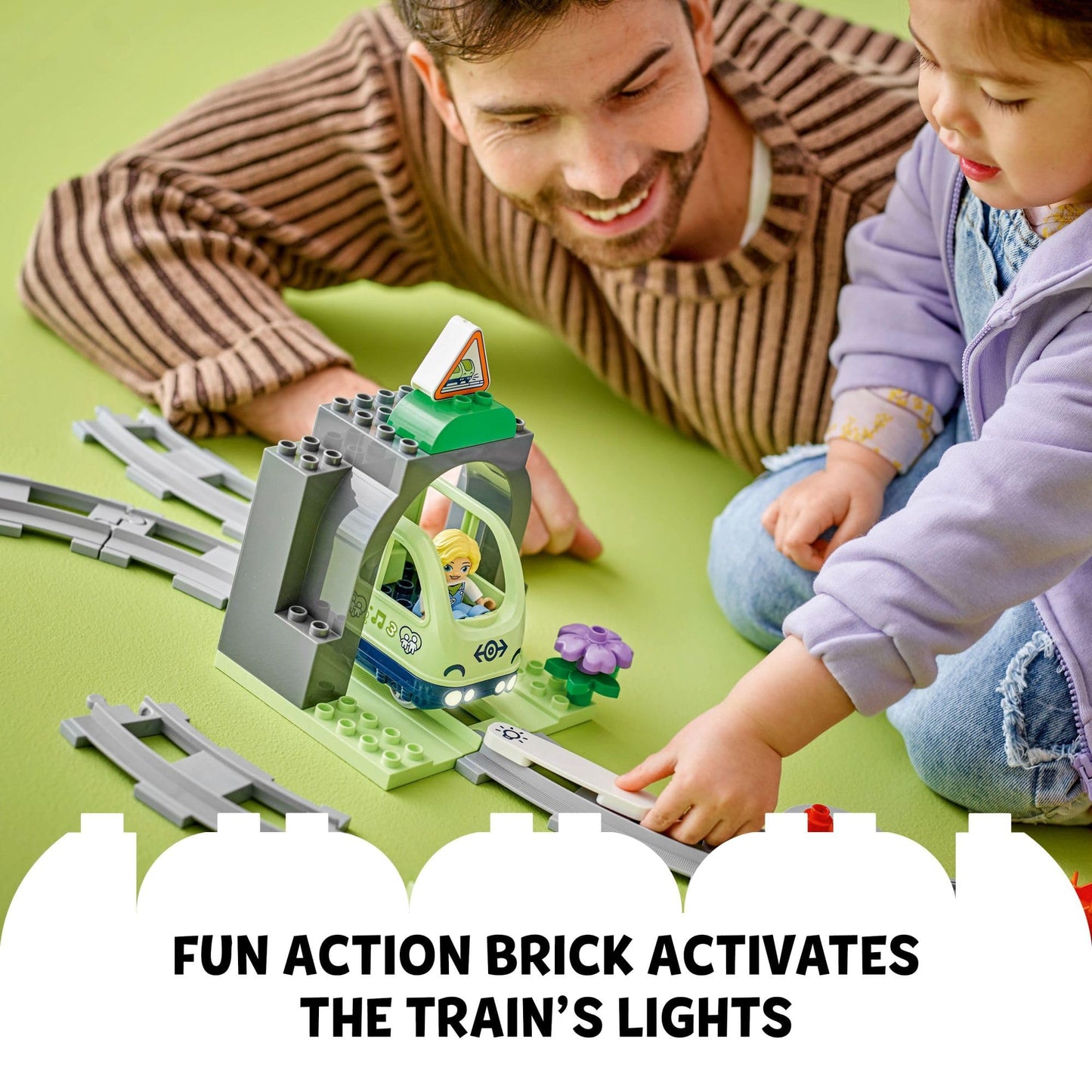 LEGO DUPLO Town Train Tunnel & Tracks Expansion Set 10425 – 10 Extra Tracks