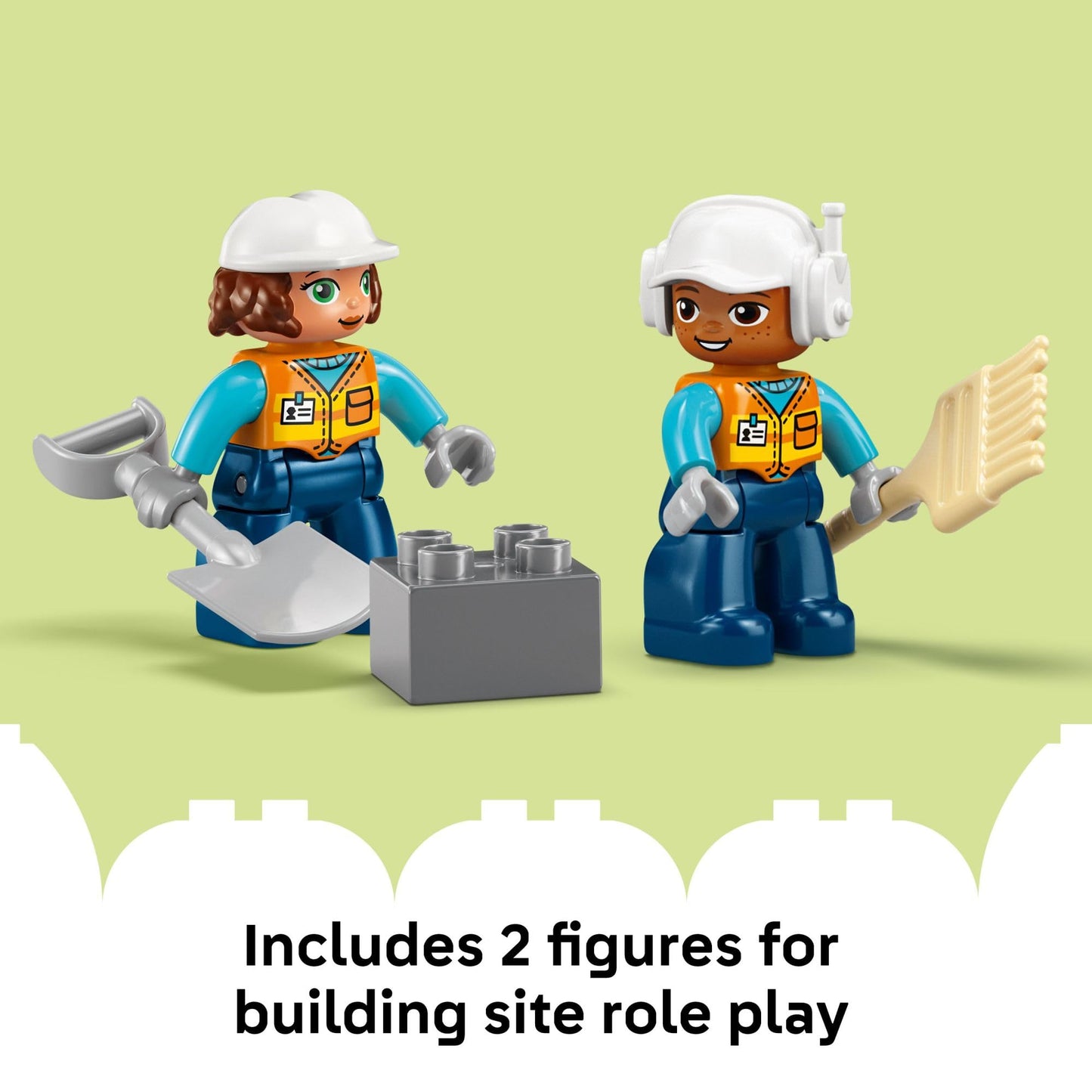 LEGO DUPLO Town 3-in-1 Construction Site & Vehicles (10476) – Toddler Building Blocks