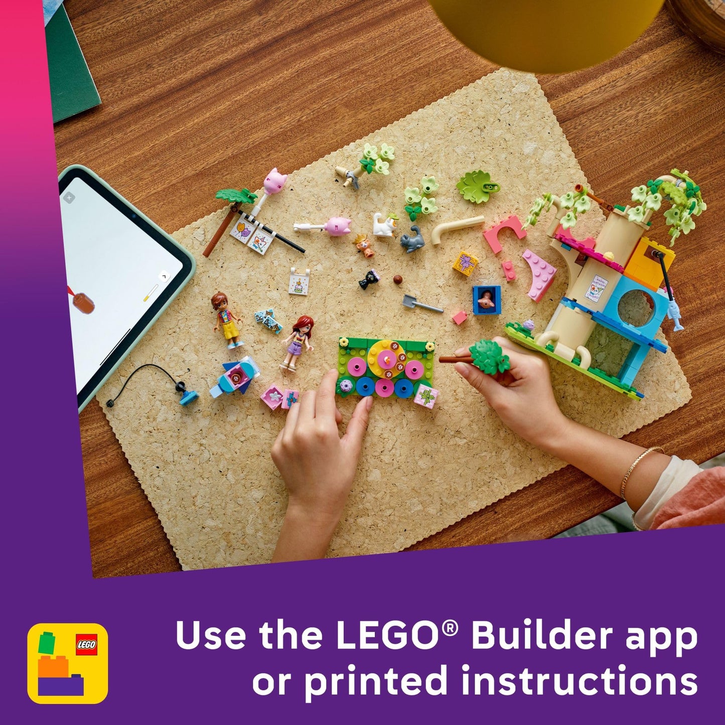 LEGO Friends Cat Birthday Party & Tree House (42666) – Creative Building Toy for Kids 9+ | Pretend Play