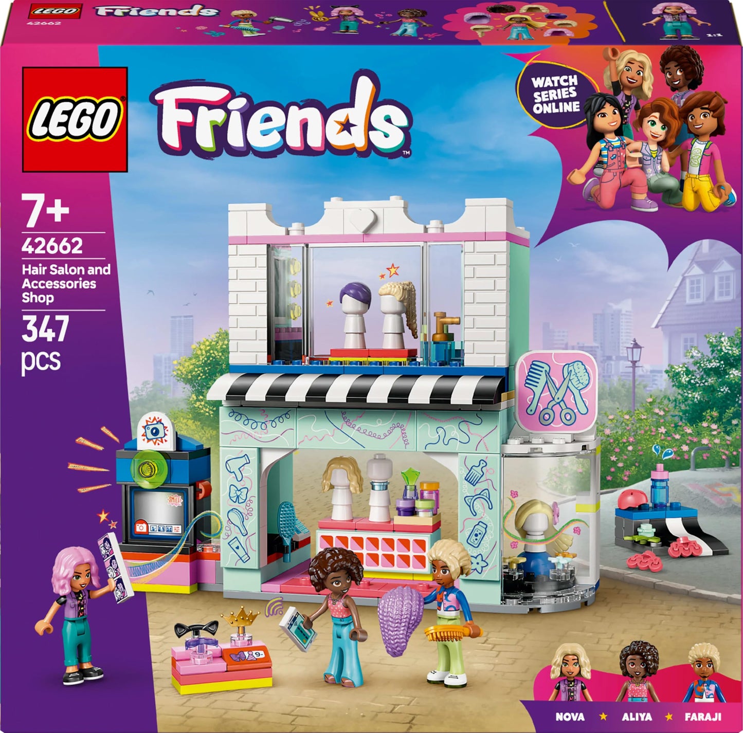 LEGO Friends Hair Salon & Accessories Shop 42662 – Imaginative Pretend Play Set for Kids 7+