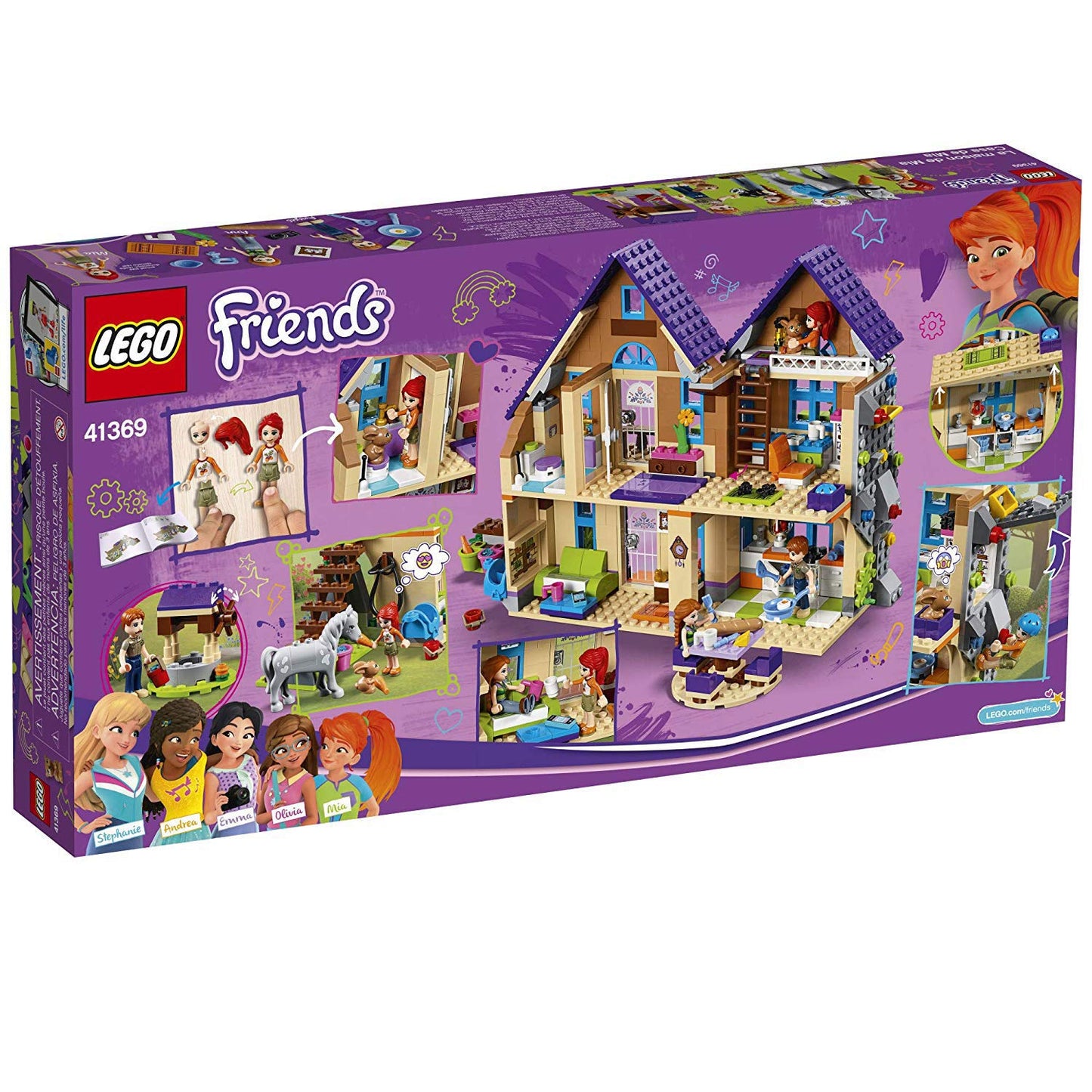 LEGO Friends Mia's House 41369 Building Kit – 715-Piece Forest Family Playset for Kids 6+