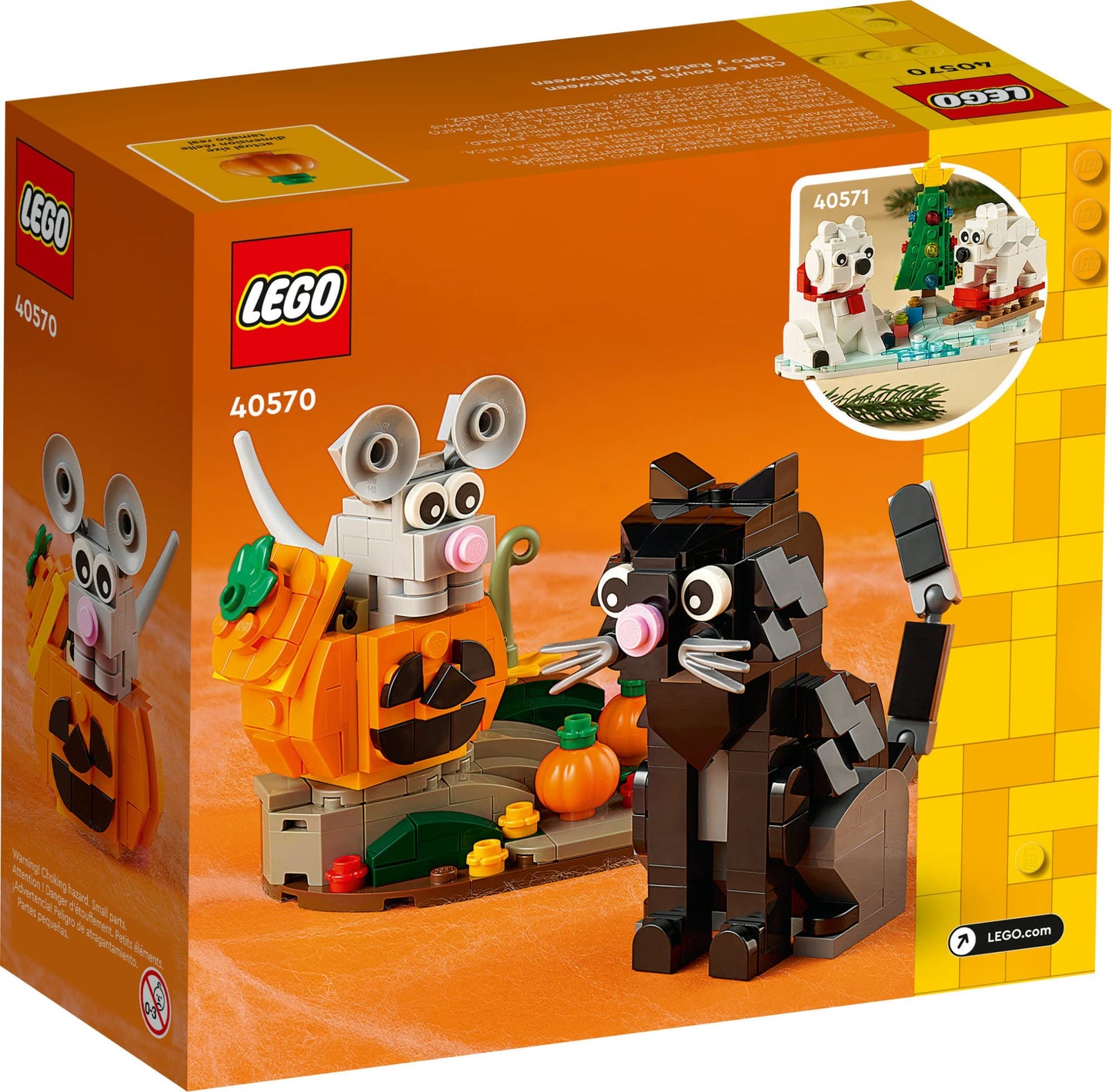 LEGO Halloween Cat & Mouse 40570 Building Kit – Whimsical Halloween Decor