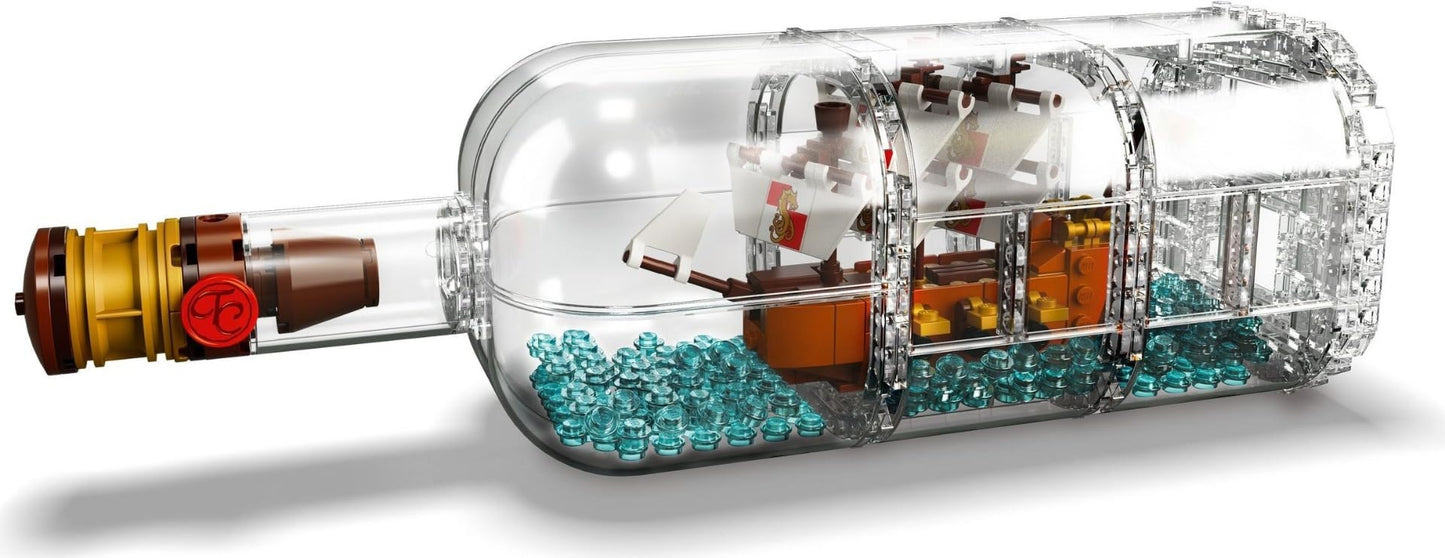 LEGO Ideas Ship in a Bottle 92177 – Buildable Ship in a Bottle by LEGO