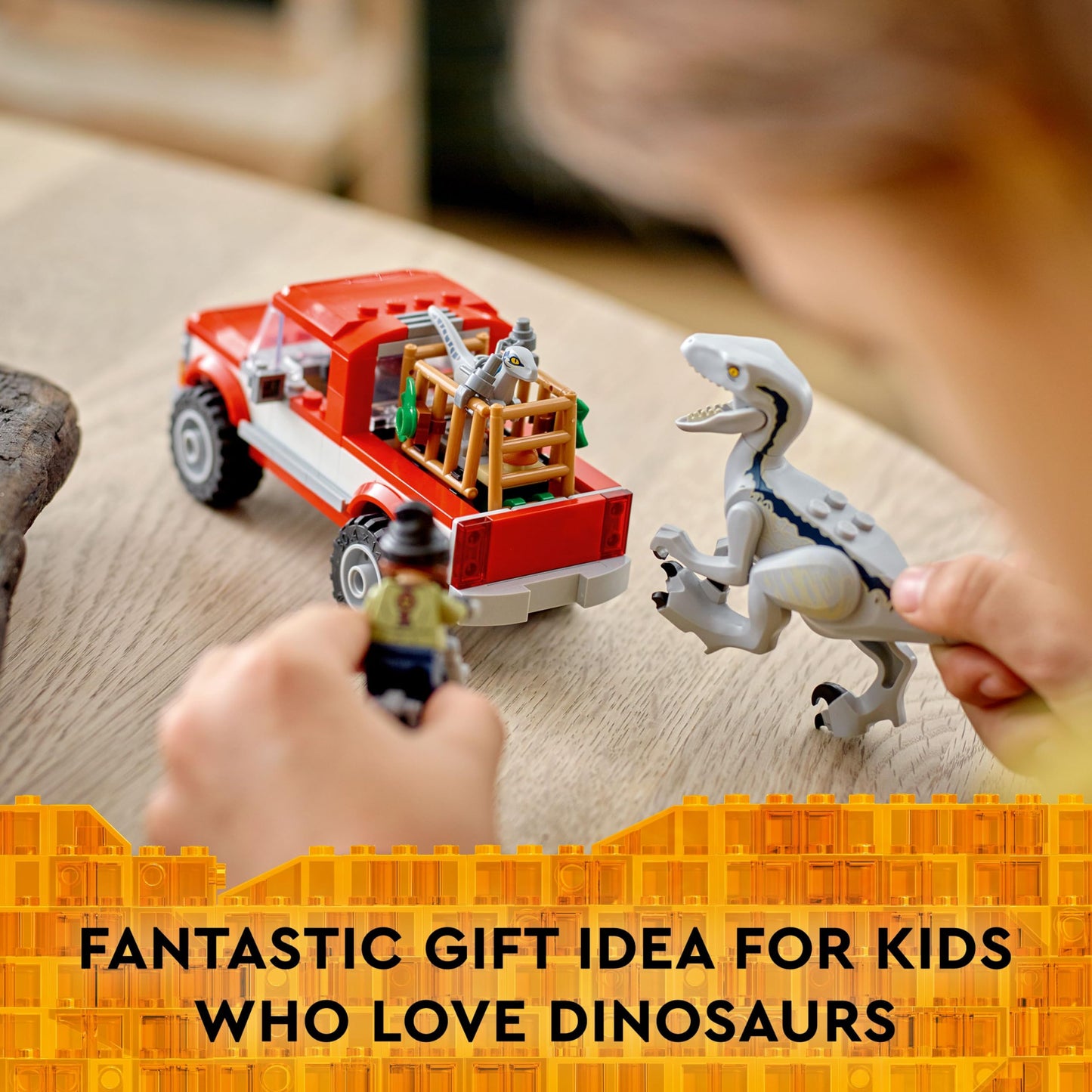 LEGO Jurassic World Blue & Beta Velociraptor Capture – 181 Pieces for Kids 6+