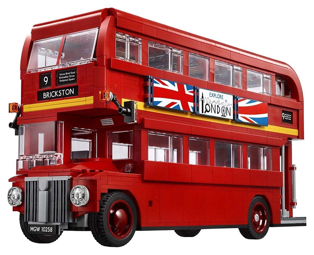 LEGO Creator Expert London Bus 10258 Building Kit (1686 Pieces) – Authentic Double-Decker Design