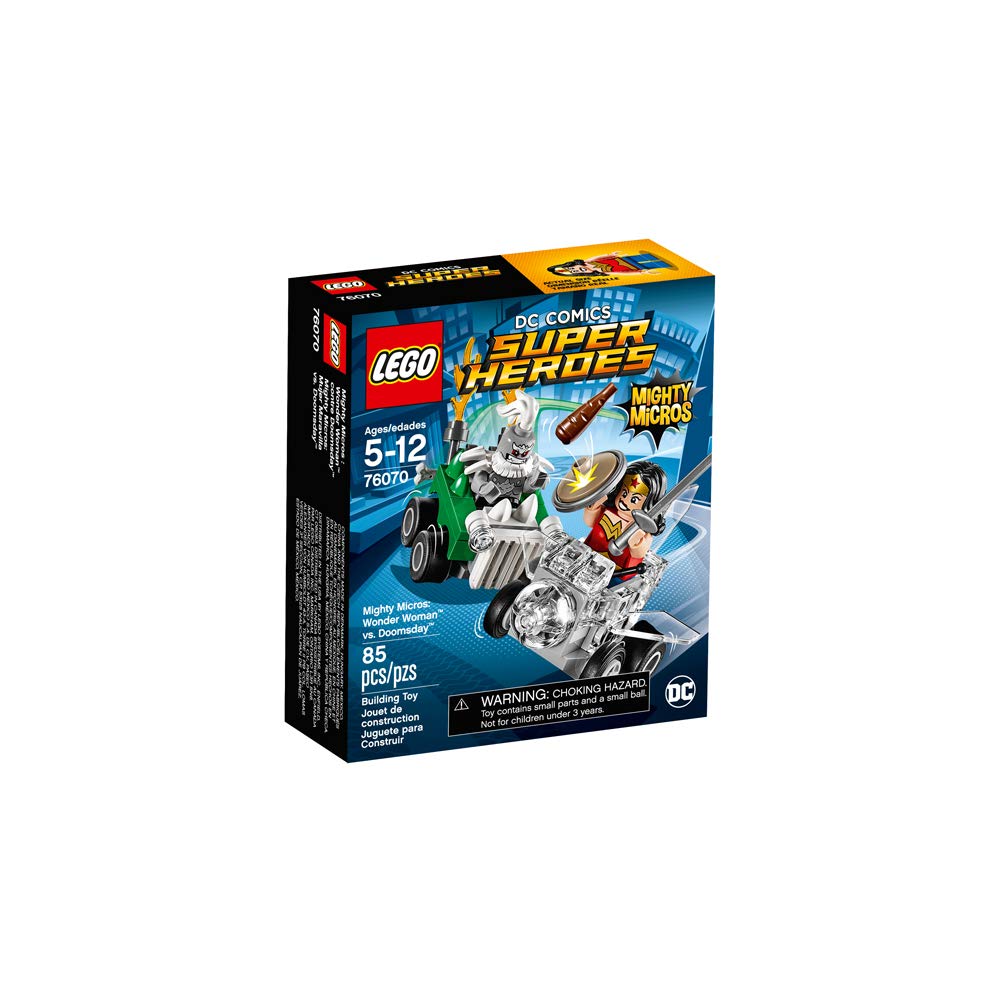 LEGO Mighty Micros Wonder Woman vs Doomsday 76070 – Mini Hero Battle Building Kit