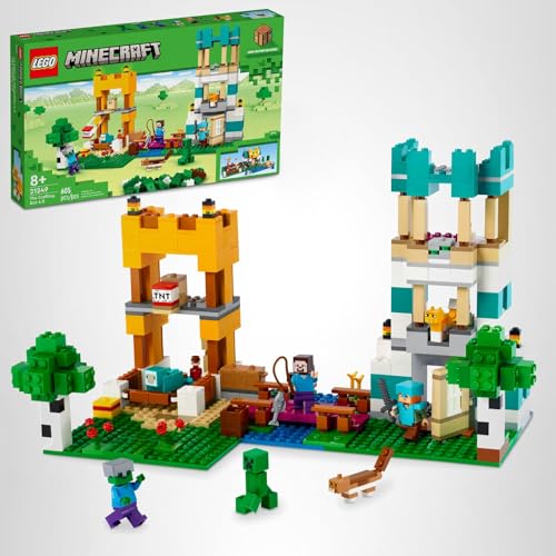 LEGO Minecraft The Crafting Box 4.0 (21249) – 2-in-1 Building Toy for Ages 8+