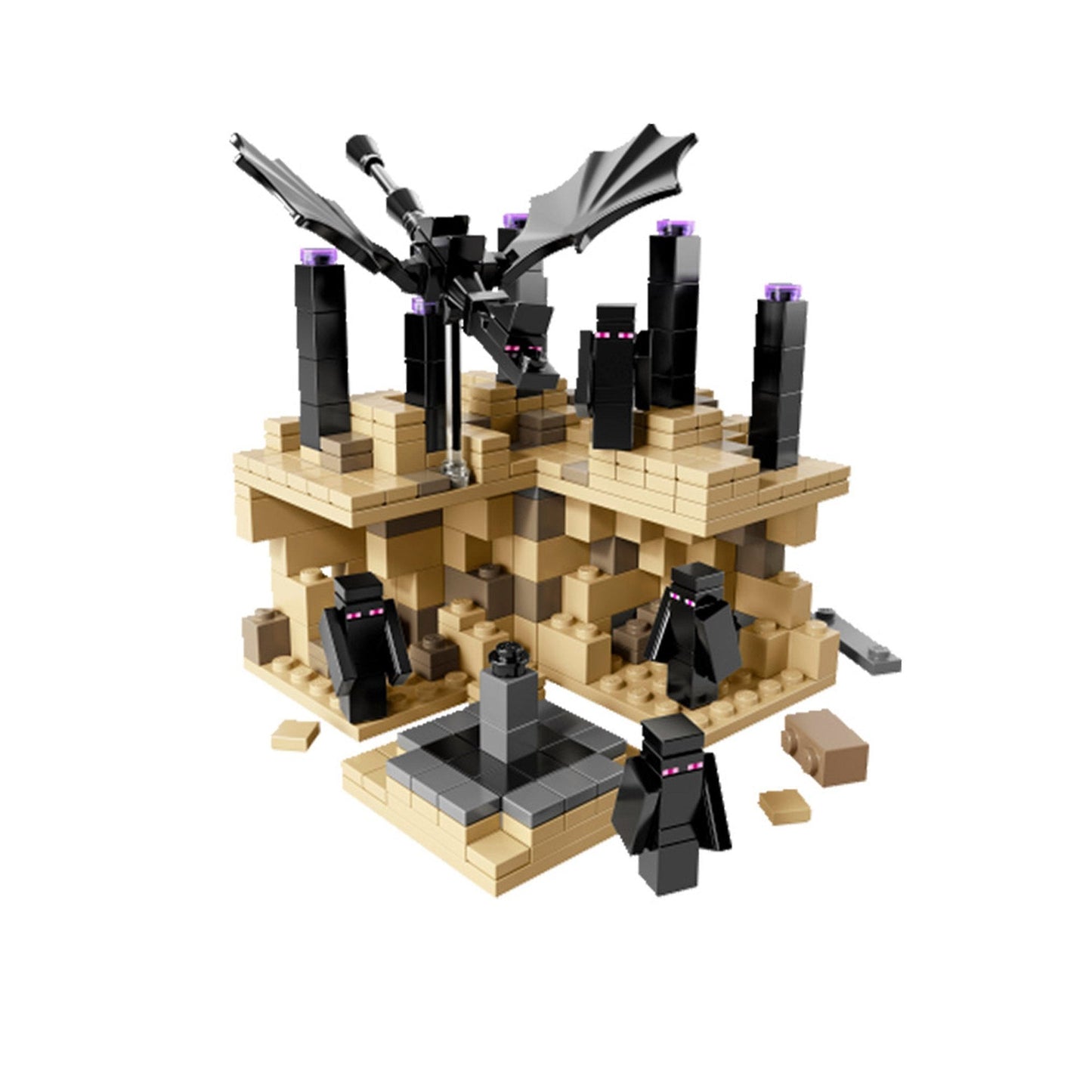 LEGO Minecraft Micro World The End 21107 | End Portal Biome with Ender Dragon