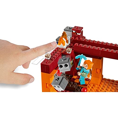 LEGO Minecraft The Blaze Bridge 21154 Building Kit – 370 Pieces