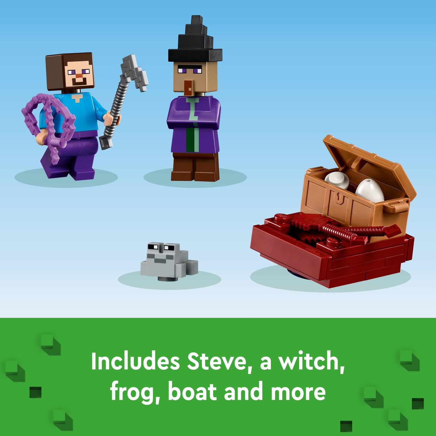 LEGO Minecraft The Pumpkin Farm 21248 – Building Toy for Kids 8+ with Steve & Witch