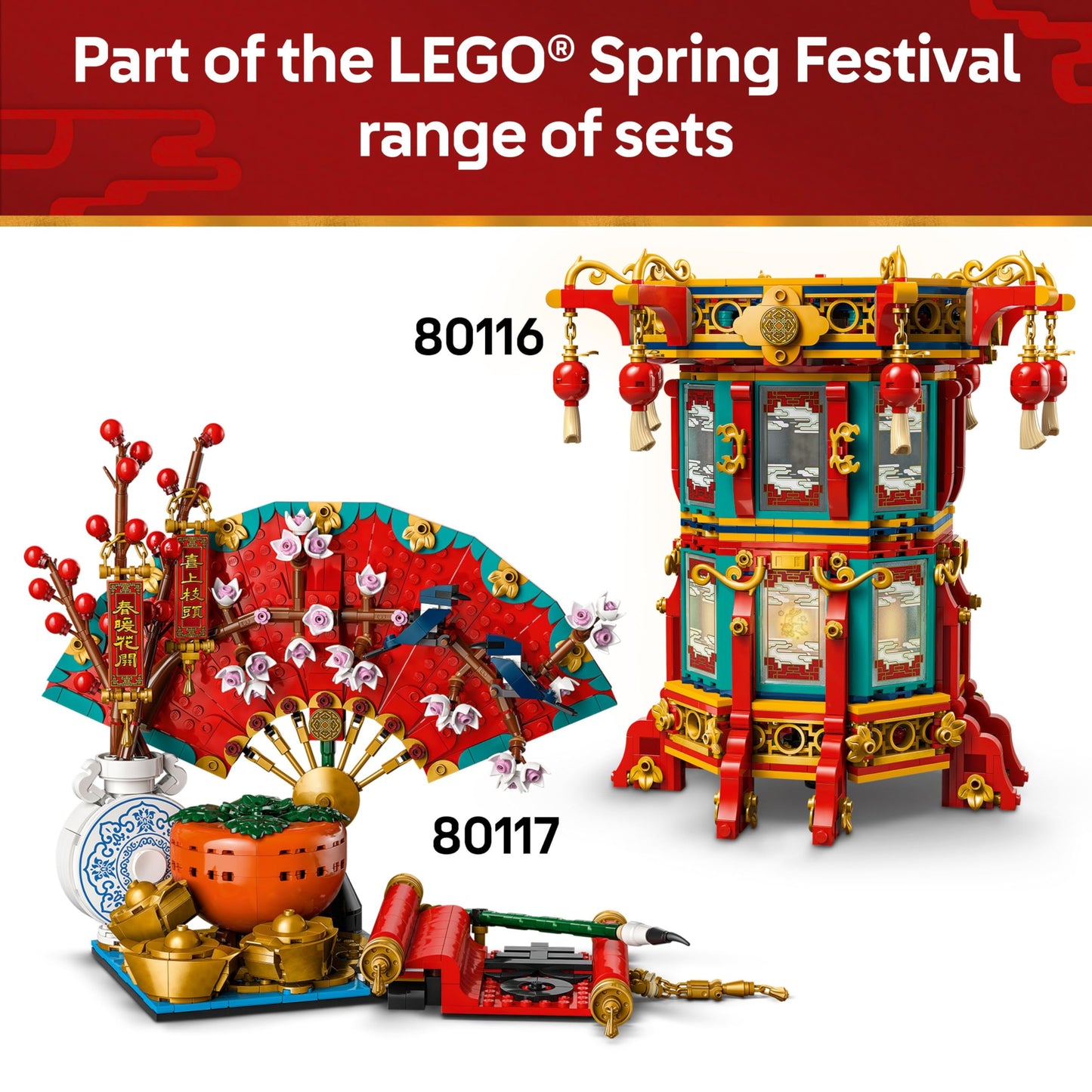LEGO Spring Festival Trotting Lantern 80116 – Educational Building Set for Year of the Snake