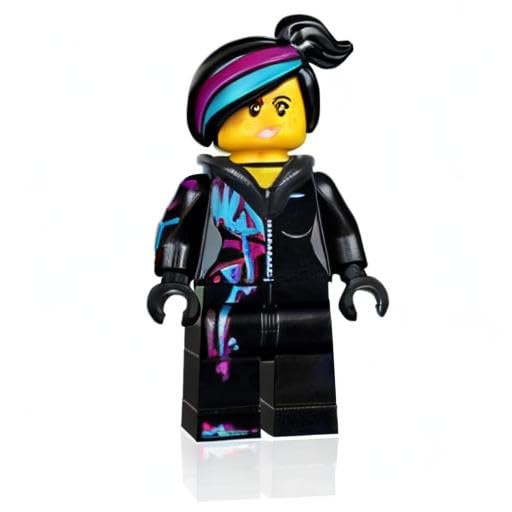 LEGO The Movie Wyldstyle Minifigure with Hoodie Down | Authentic LEGO