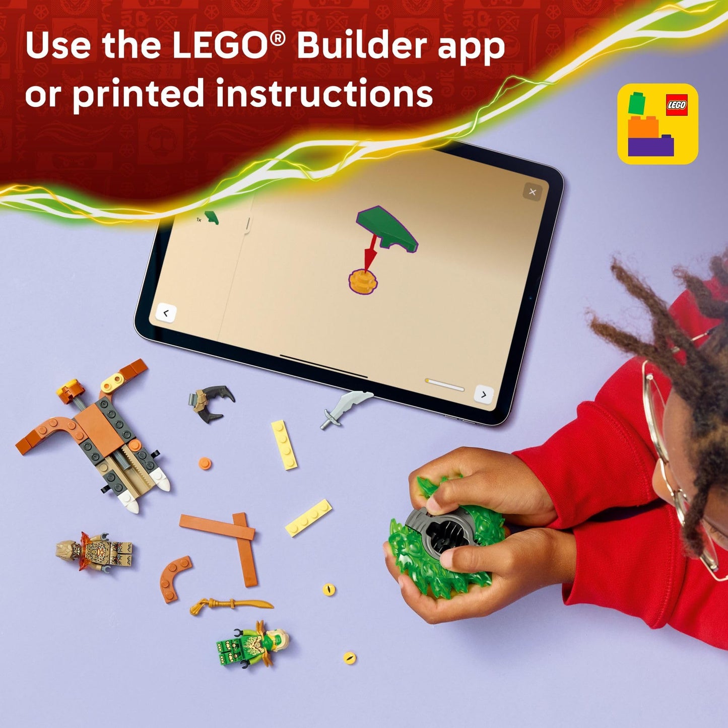 LEGO NINJAGO Lloyd vs Earth Monster Spinner (71850) – Ninja Battle Toy for Kids 6+