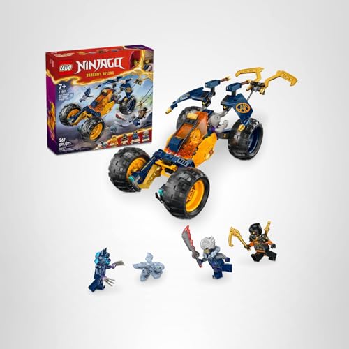 LEGO NINJAGO Arin’s Ninja Off-Road Buggy Car 71811 – 4 Minifigures & Baby Riyu Dragon