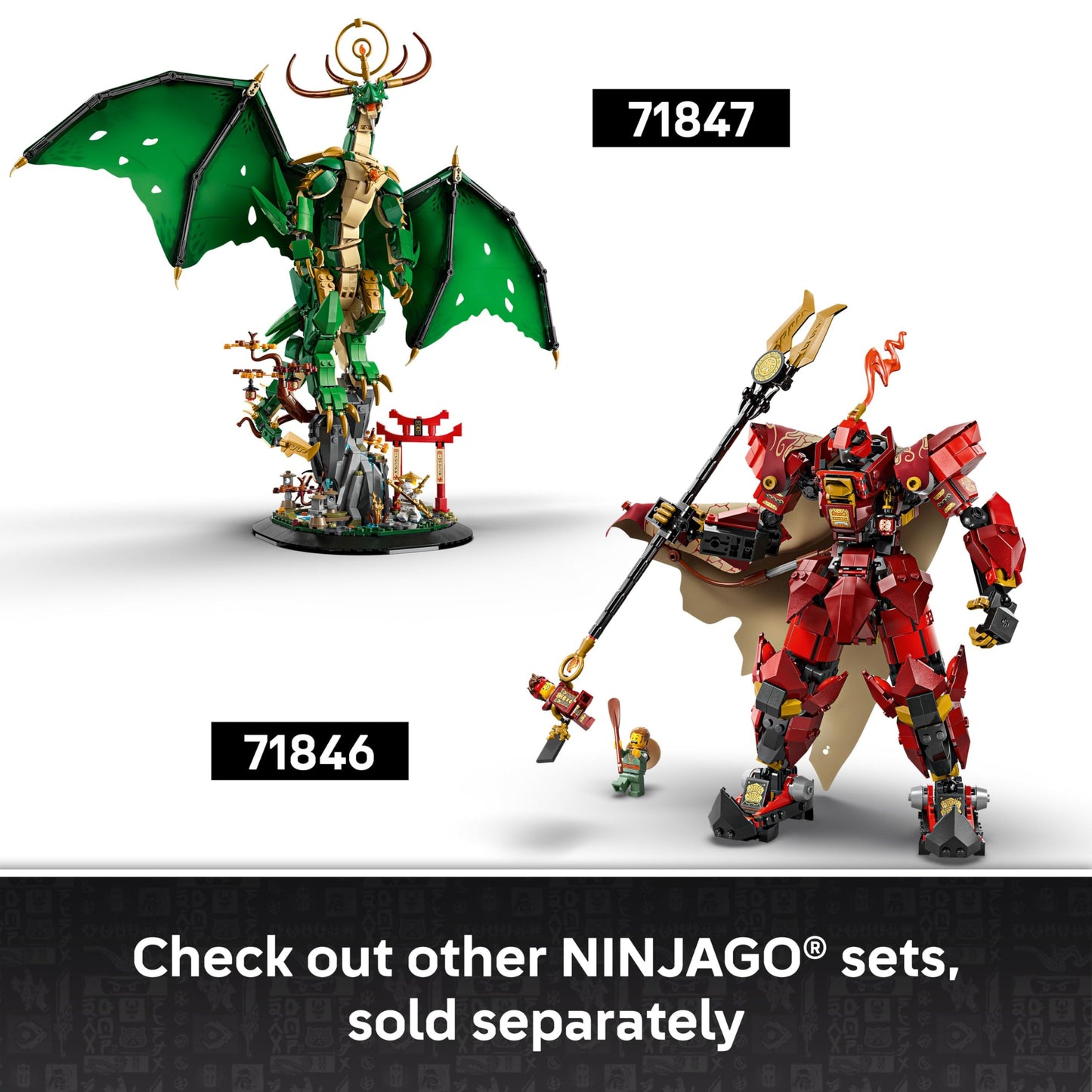 LEGO NINJAGO Fire Knight Mech (71846) – 996-Piece Set for Teens 14+ | Kai Minifigure