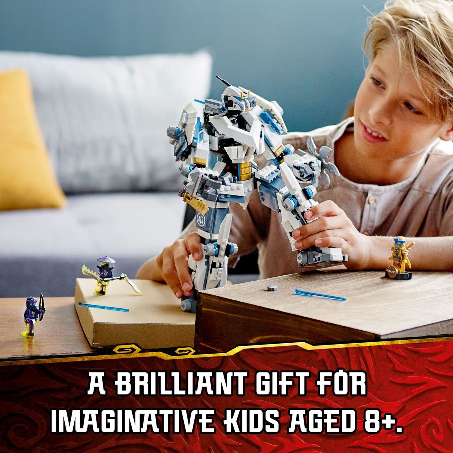 LEGO NINJAGO Legacy Zane's Titan Mech Battle 71738 – Golden Jay & Ghost Warriors