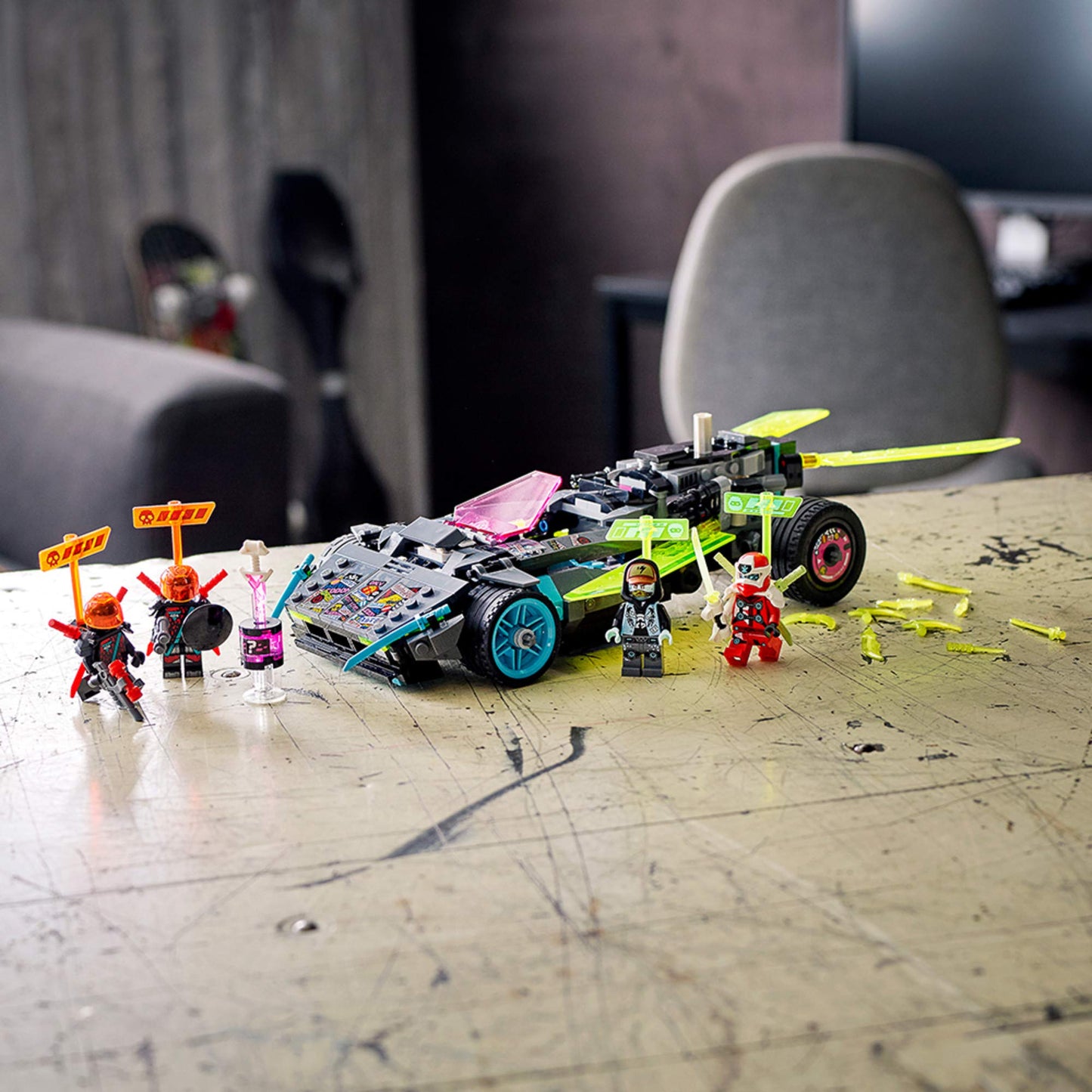LEGO NINJAGO Ninja Tuner Car 71710 – 419-Piece Building Set for Kids
