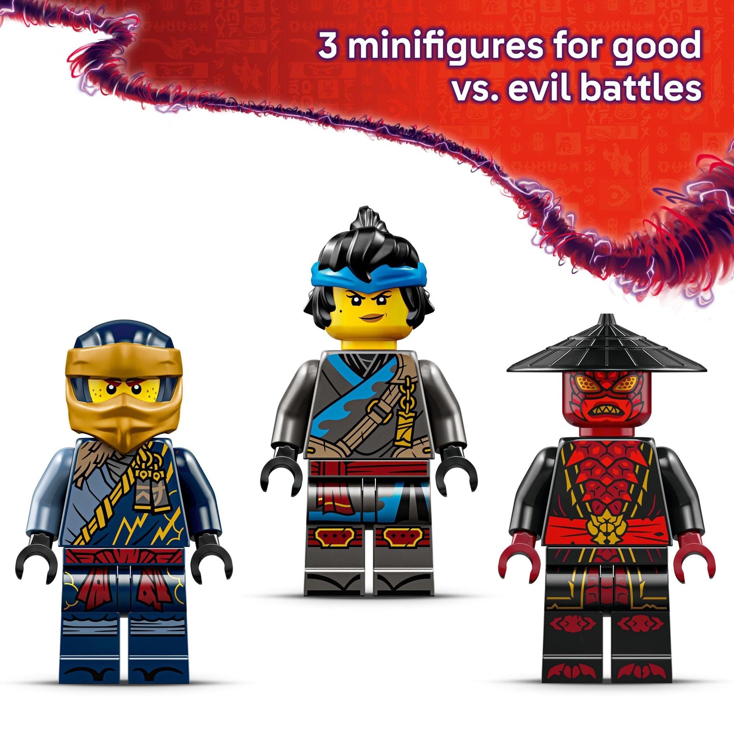 LEGO NINJAGO Rogue vs Drix Race Car Duel (71840) – Preschool Building Toy for 4+