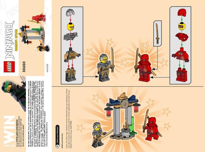 LEGO Ninjago Kai & Rapton Temple Battle Polybag 30650 – Red Cape Included