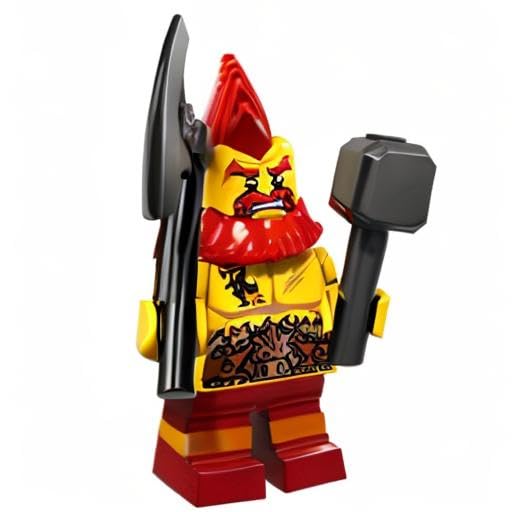 LEGO Series 17 Battle Gnome Minifigure (71018) – Collectible Display