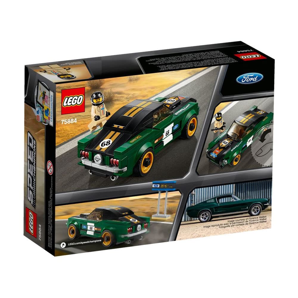 LEGO Speed Champions 1968 Ford Mustang Fastback 75884 Building Kit – 183 Pieces