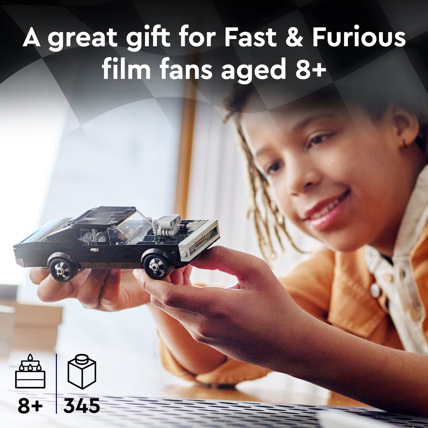 LEGO Speed Champions Fast & Furious 1970 Dodge Charger R/T 76912 – Collectible Muscle Car Kit with Dominic Toretto Minifigure